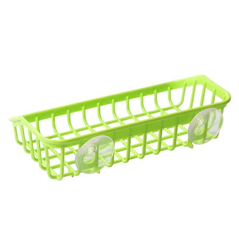 ZK-Kitchen suction cup multi-function drain rack tableware sponge storage rack random