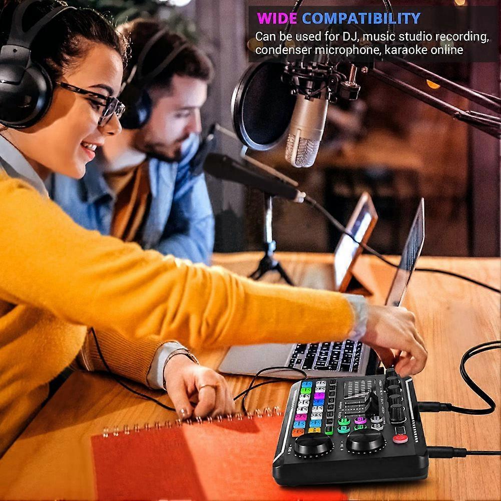 Scheda Audio Live Oikabio F998 - Mixer Podcast Con Voice Changer E Bluetooth - Foto 5