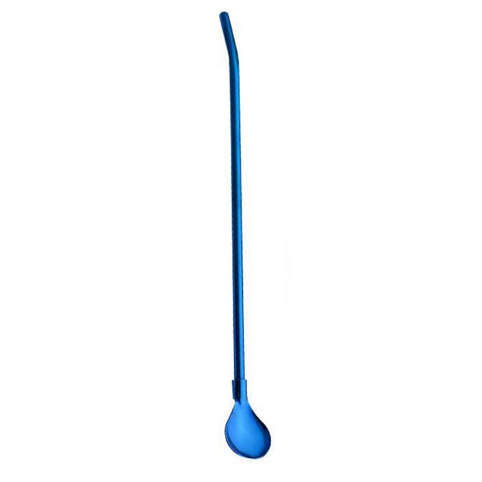 Metal Straw Spoon Integrated-purpose Drinking Straw