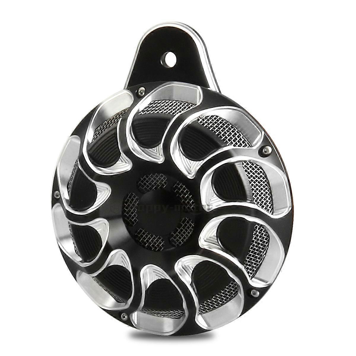 ハーレー用ブラックCNCドリフトホーンカバーキットFLHX FLTR FLHR FLHTツーリングビッグツインロードキング1991-2021