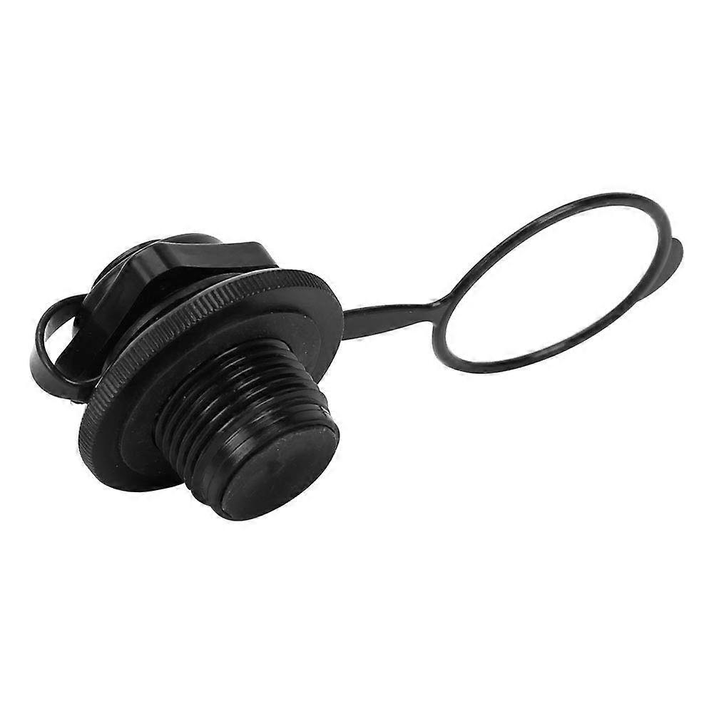 Inflatable Boat Air Valve - Replacement for Kayak Canoe Dinghy (23.9mm). Plastic, Black
