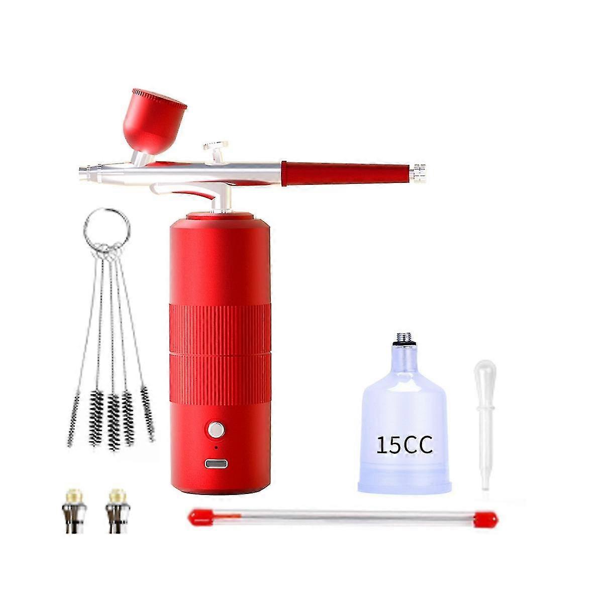 Portable Rechargeable Wireless Airbrush With Compressor Double Action Spray Tools For Face Beauty N