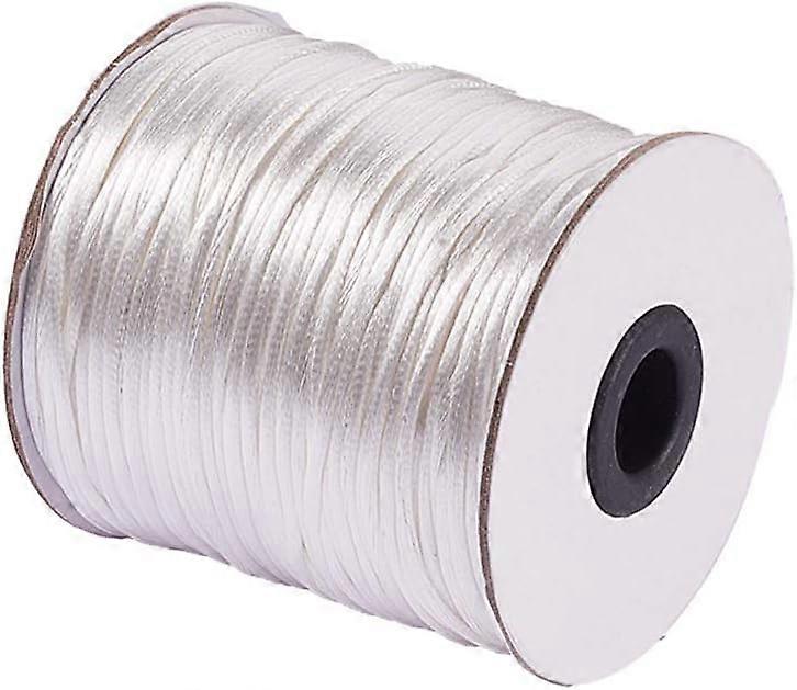 About 100 Yards Rattail Nylon Lift Shade Cord 2mm Blind Cord Replacement String Chinese Knotting Beading Thread Cord for Windows Roman Shade Repair Je