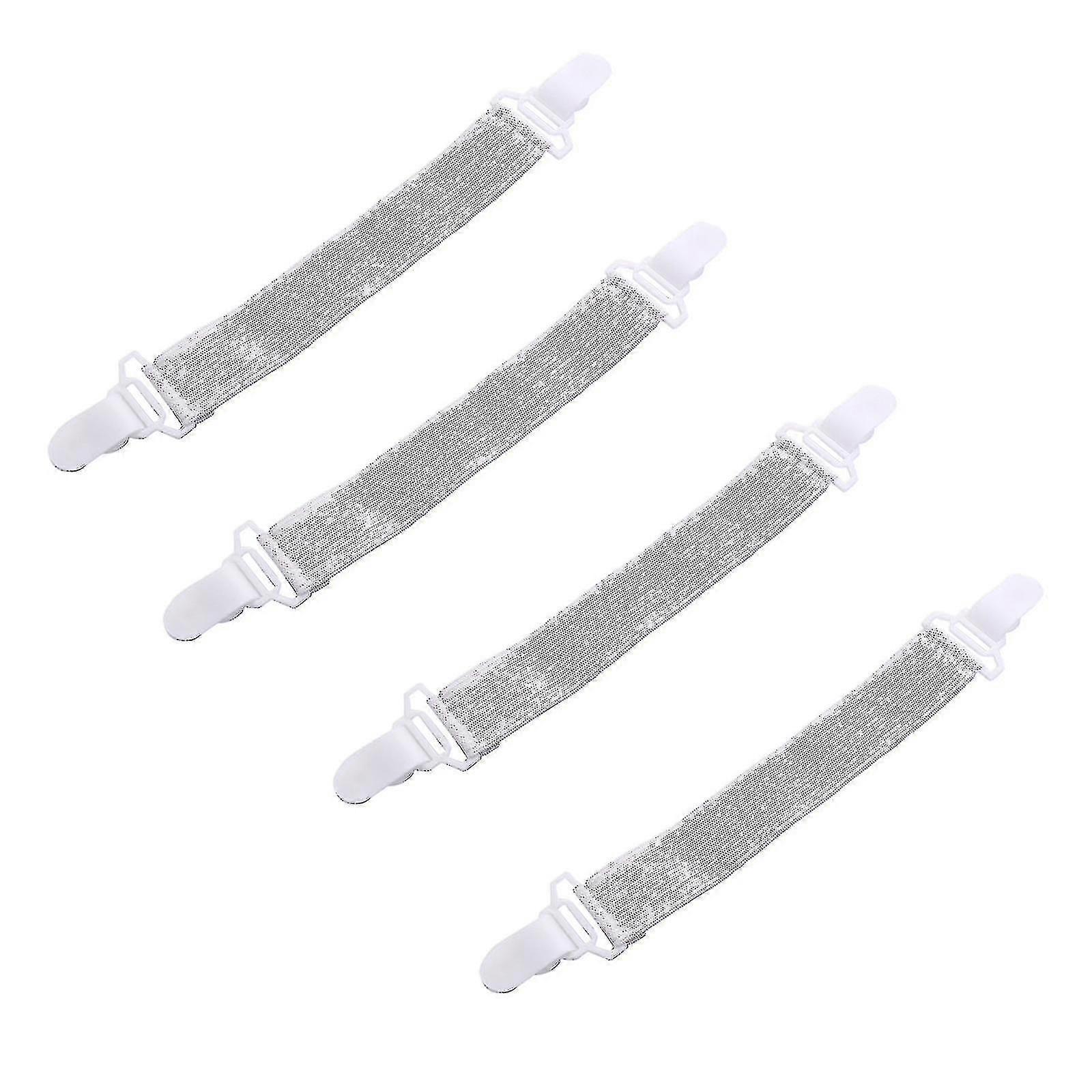4pcs/set Nylon Elastic Band Bed Sheet Fix Buckle Strong Plastic Clips Holder Bed
