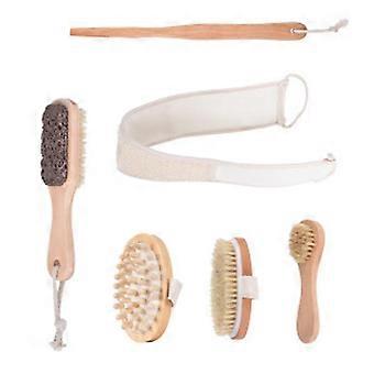 Ensemble de brosses corporelles à brossage à sec, drainage lymphatique et exfoliation de la peau