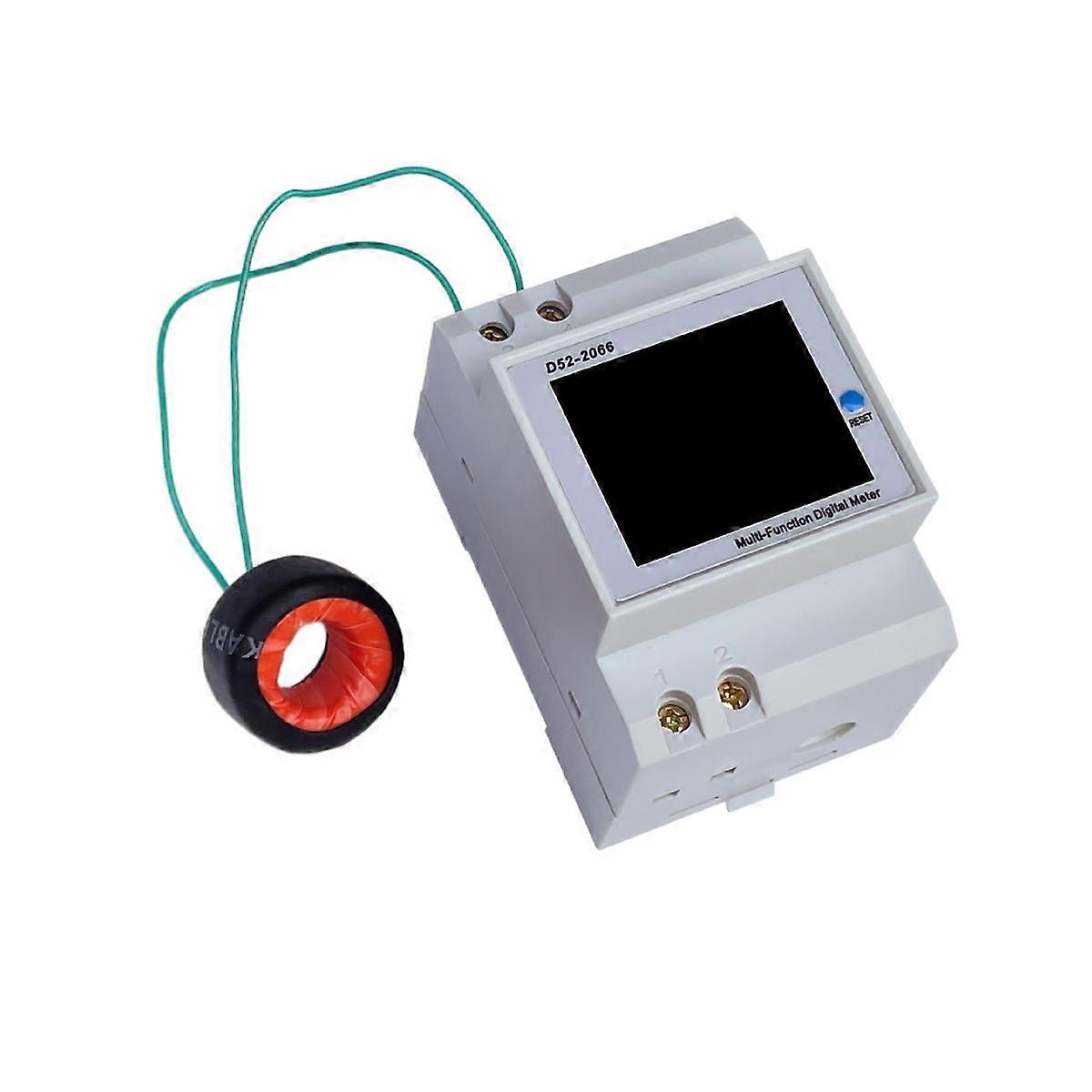 Din Rail Digital Voltmeter Current Wattmeter Electric Energy KWh Meter Frequency Volt Amp Monitor E