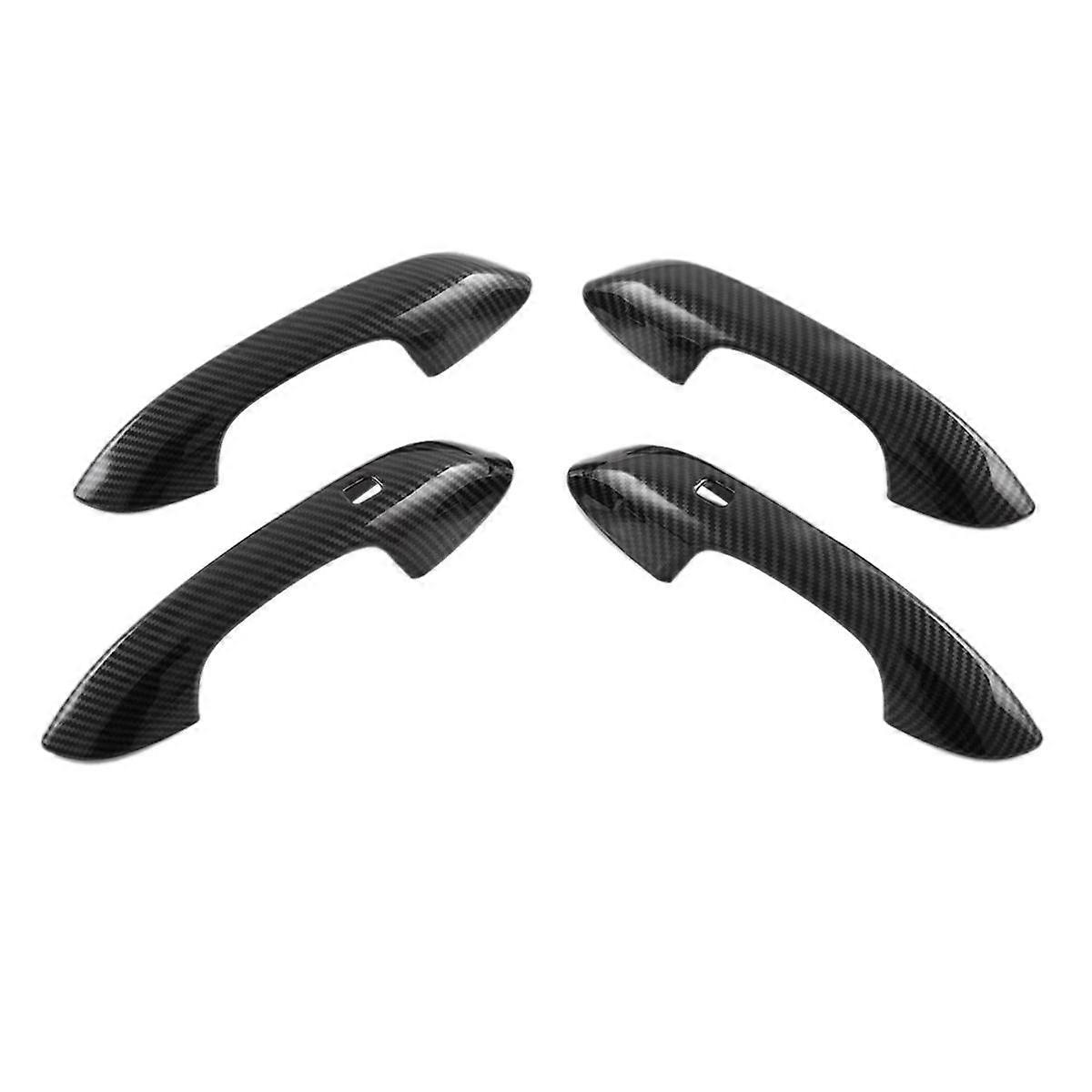 Car Outside Exterior Door Handle Cover Trim Protective Carbon Fiber Look for TANG