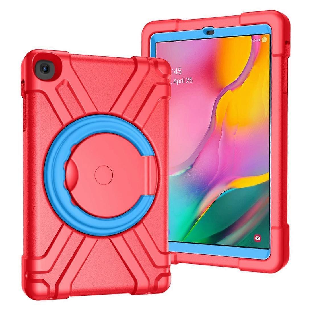For Galaxy Tab A 10.1 (2019) EVA + PC Flat Protective Shell with 360 Degree Rotating Bracket For Gal
