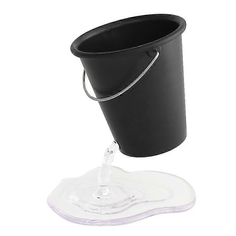 Creative Pencil Holder,Black, Design Floating Bucket Pen Case Container Ideal Desk Accessory, Cute Pencil Holder for Desk