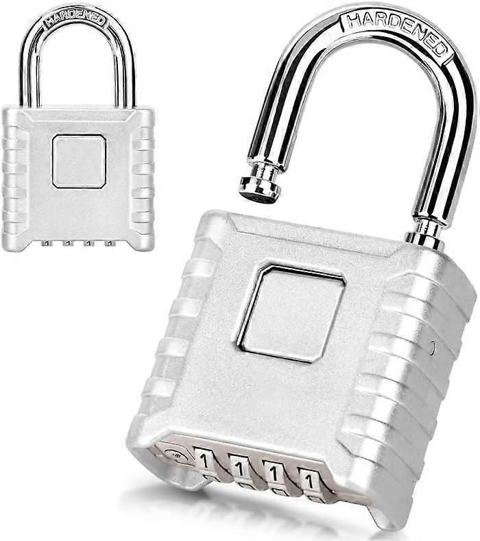 Code Padlock, 1 PC 4 Digit Combination Padlock Locker Code Lock Outdoor Waterproof Zinc Alloy, 8mm Diameter 270g Heavy Duty Padlock Lock for Door, Col
