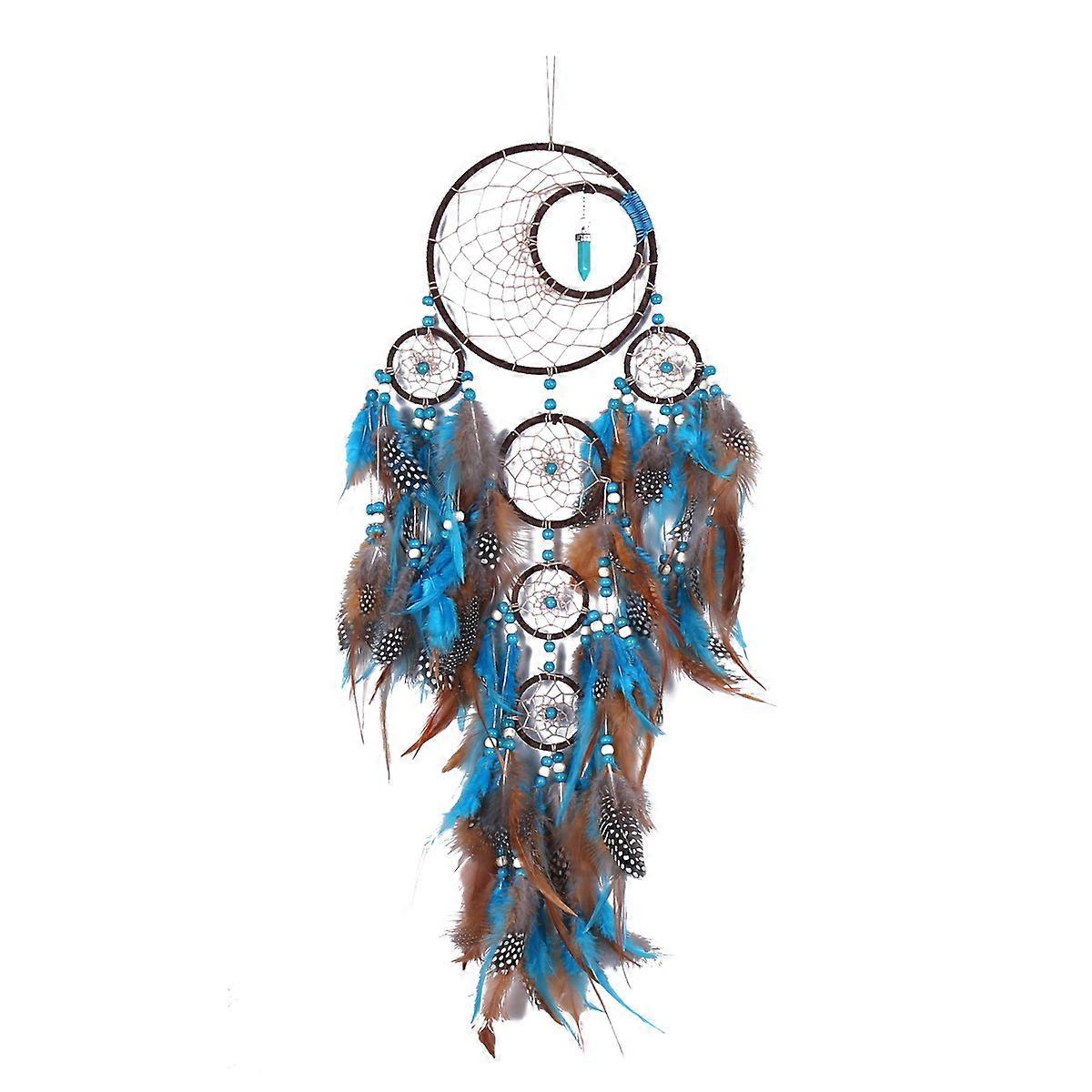 Blue Turquoise Dream Catcher Wall Decor for Bedroom