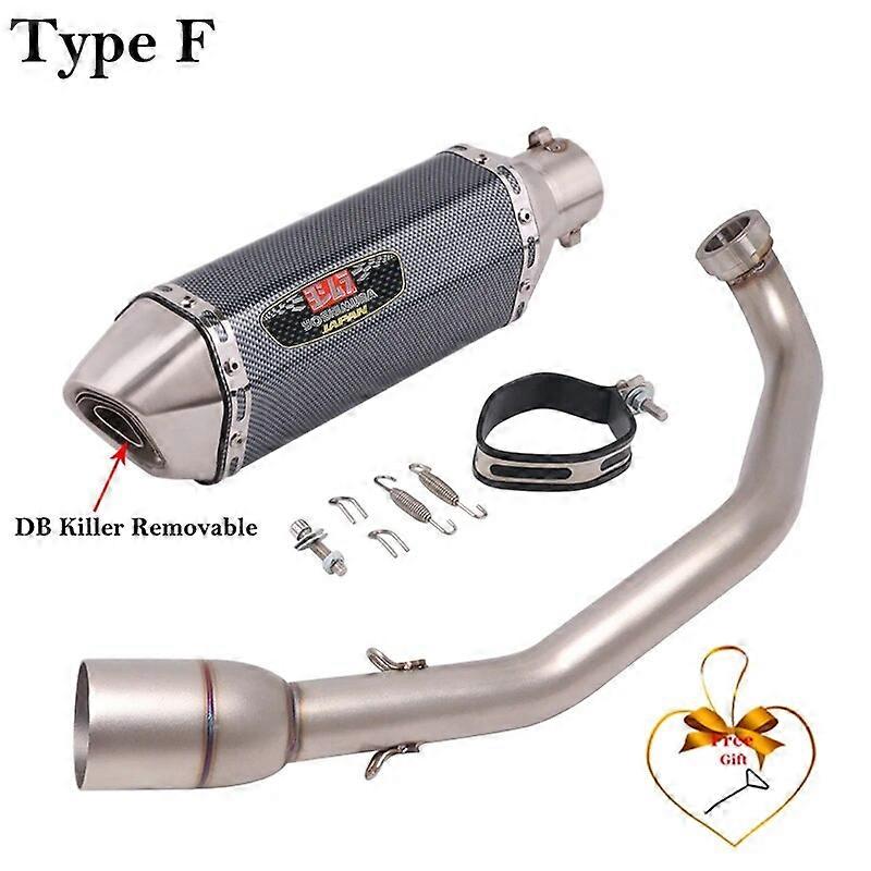 Voll systeme fr Zontes Zt310m 310m Jahr Motocross Schall dmpfer Motorrad Auspuff Flucht modifiziert Front Mid Link Pipe DB Killer