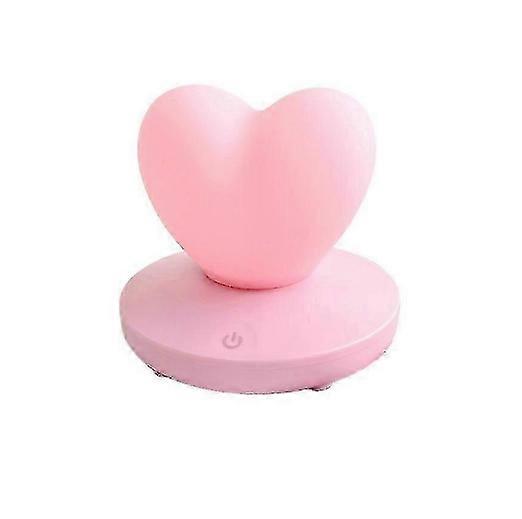 Night light,Heart Shaped LED Light Rechargeable Lamp
