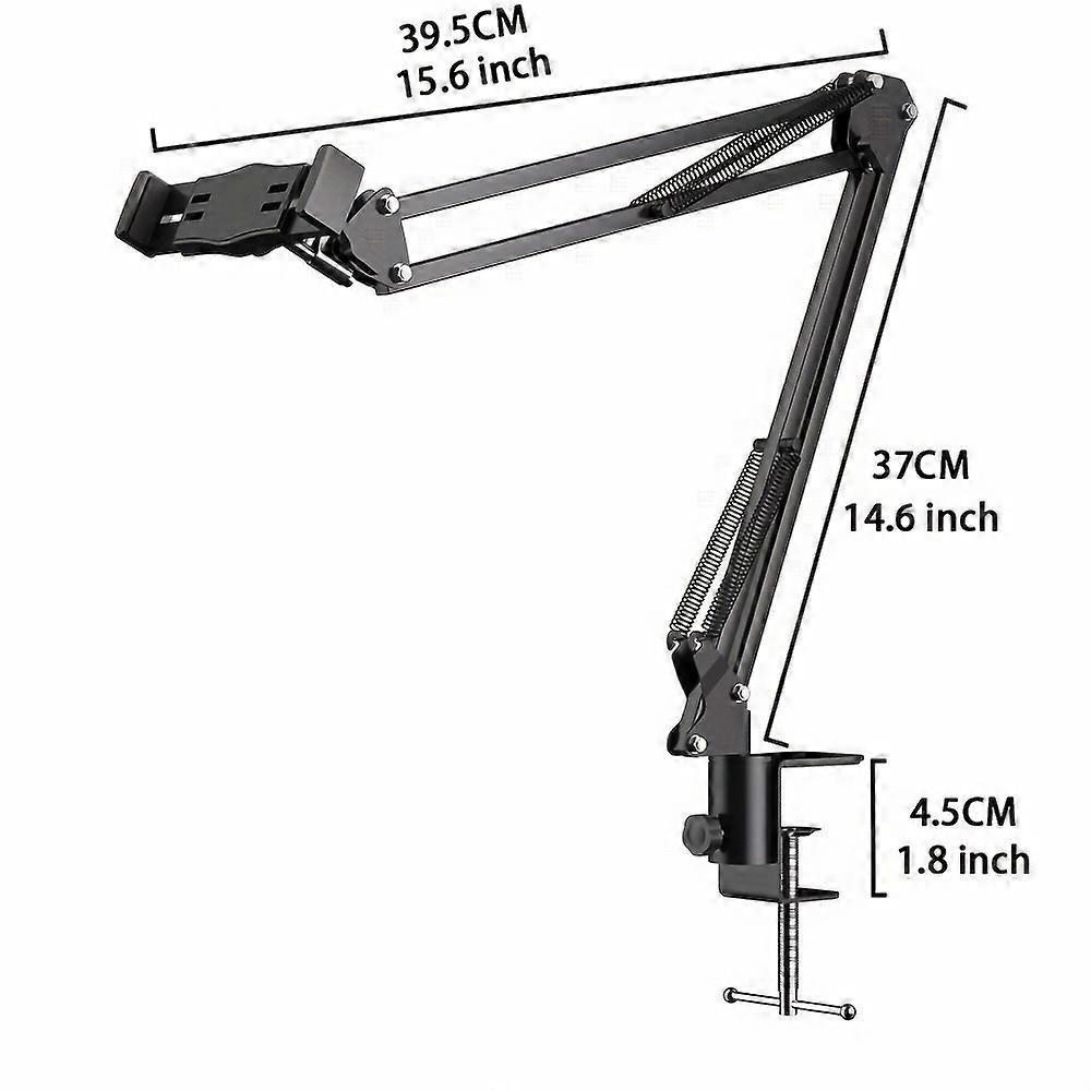 360 Universal Phone & Tablet Stand - Flexible Lazy Bracket with Adjustable Height for Seamless Rotation on Desk - Perfect for Broadcasting, Kitchen, B