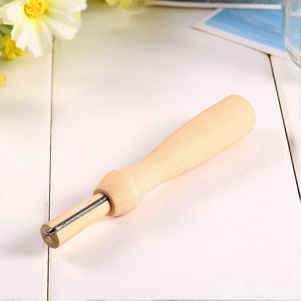 DIY Felting Needle Tool with Wooden Handle for Crafts