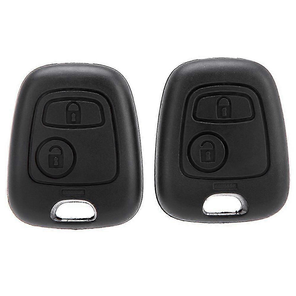 2pcs Remote Car Keyless Key Case Shell pour C1 C4 107 207 307 407 206 306 406