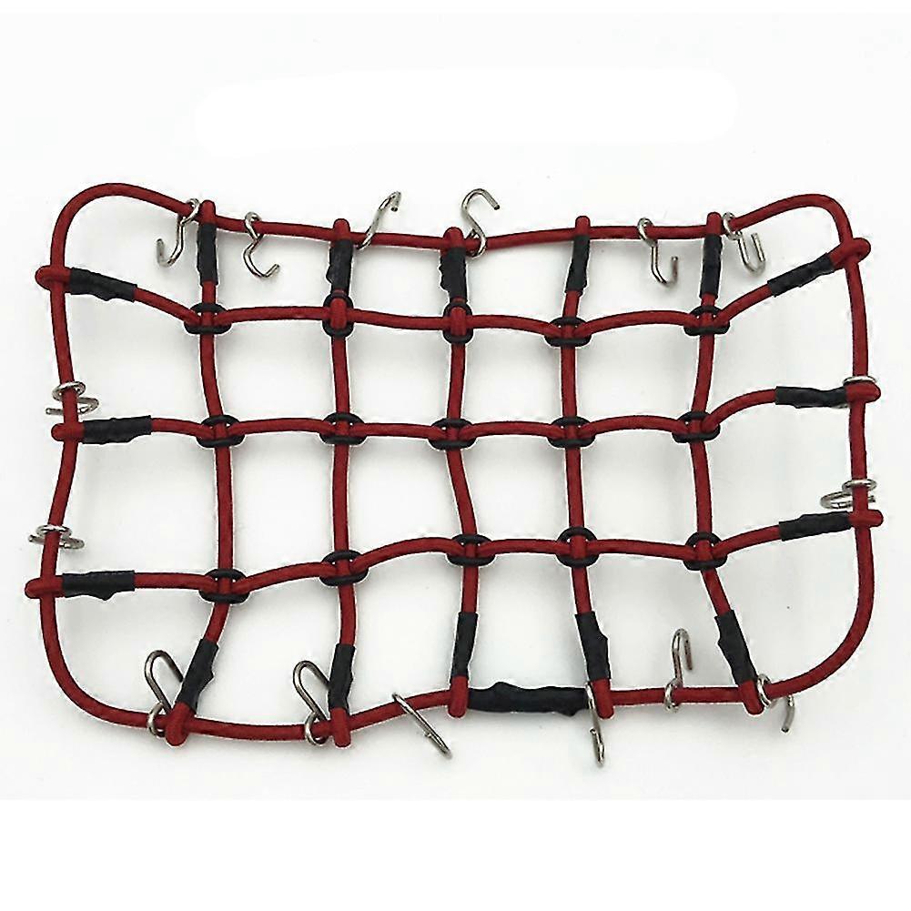 Motorcycle Luggage Netting 1:10 Scale 110x190MM Red for Remote Control Car