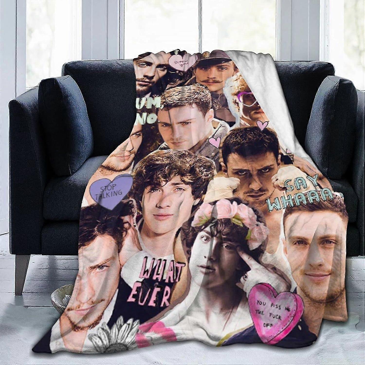 آرون الممثل تايلور جونسون الفانيلا الصوف رمي البطانيات لينة ومريحة بطانية تكييف الهواء الدافئة لأريكة سريرjvrivjh3889