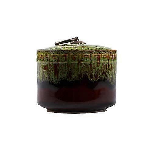 Keepsake Funeral Urns Ceramics Sealing Small Cremation Urn for Human Ashes Display Burial Urns at Home yellow