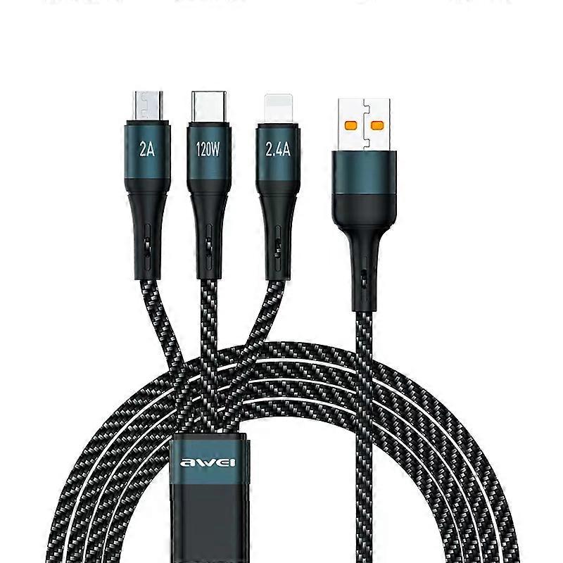 CL-972 3 In 1 Fast Charging Data Cable