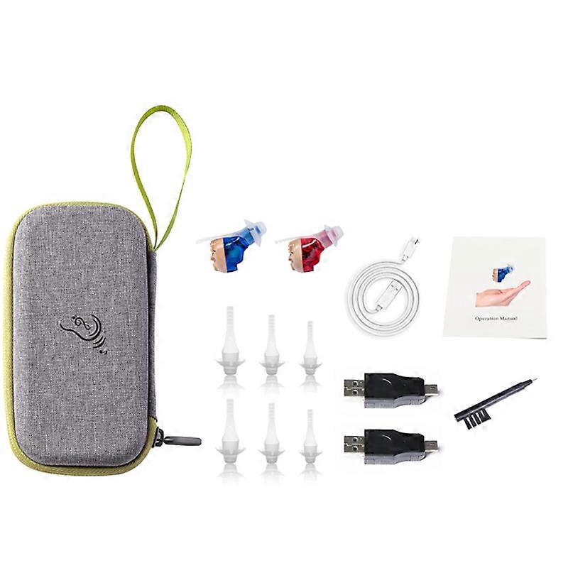 Long Standby Hearing Aid in Ear Sound Amplifier Portable Left and Right Universal Rechargeable Deafness Electronic Earphone