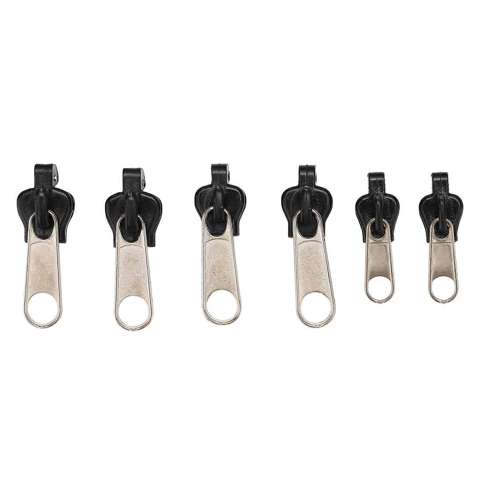 6 PCS Separating Zippers for Sewing Supplies Jacket-Bulk Zipper Replacement Kit