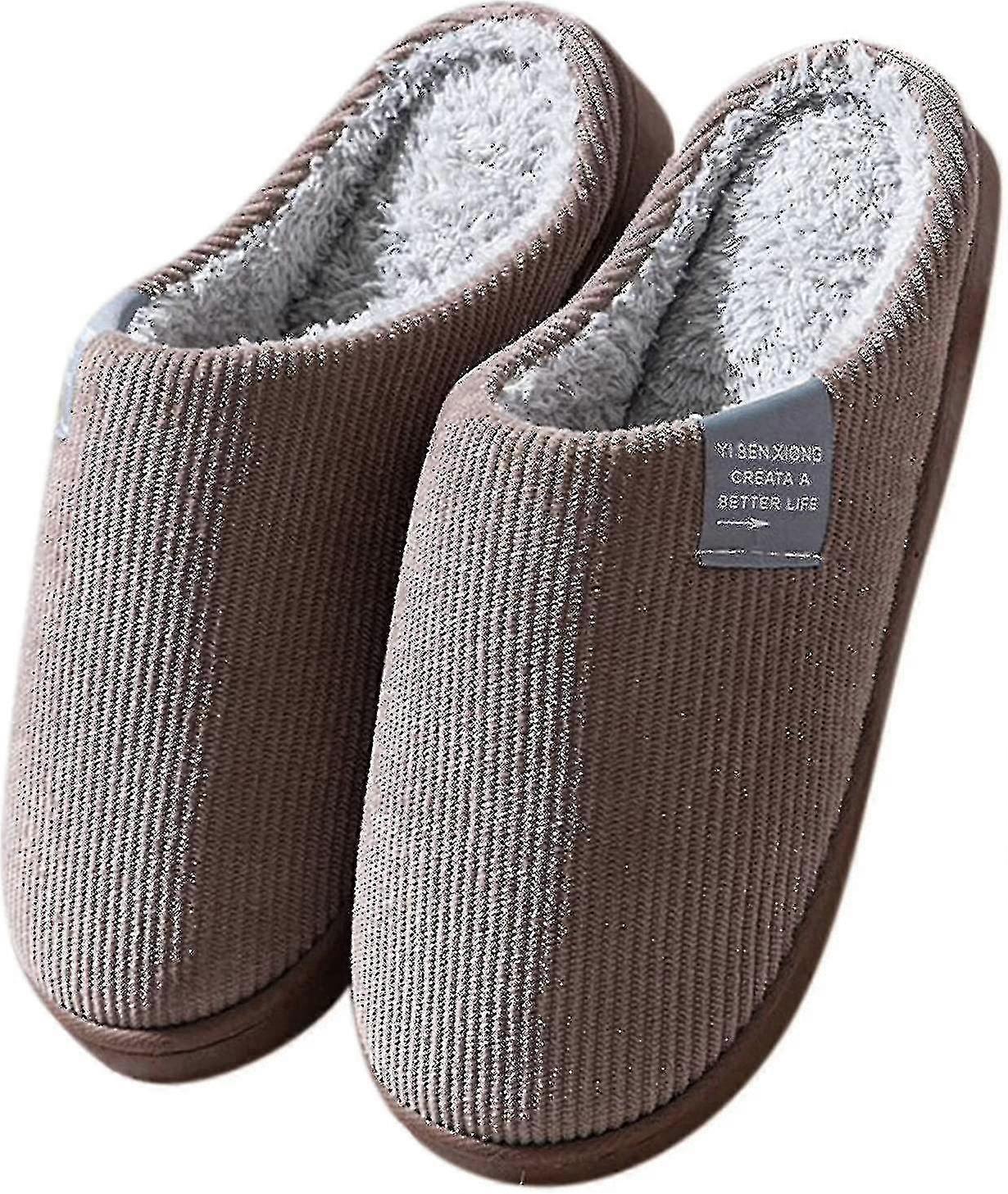 Pantofole per donne e uomini Memory Foam Warm Slip On Pantofole Comodi peluche foderati House Shoes