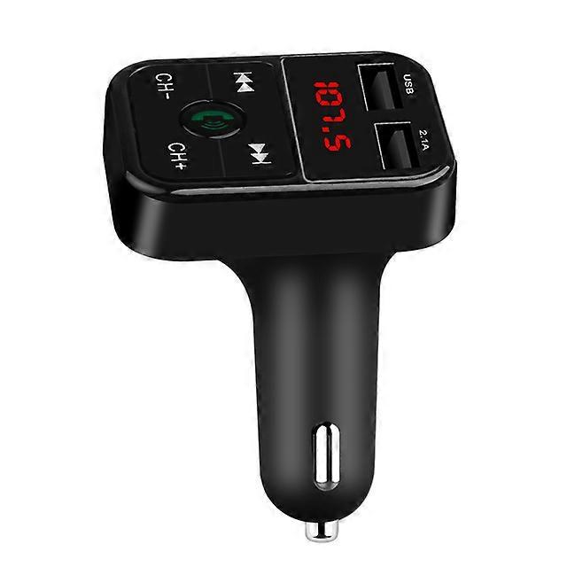 Autoladegerät Spannungsanzeige Bluetooth MP3 Player Freisprecheinrichtung FM Transmitter TF U Disk Dual USB Ladegerät Netzteil