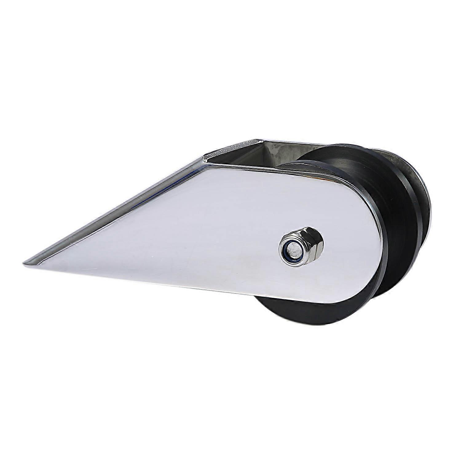 Rouleaux de support de rouleau d’ancre d’ancre de bateau marin en acier inoxydable pour yacht (noir)