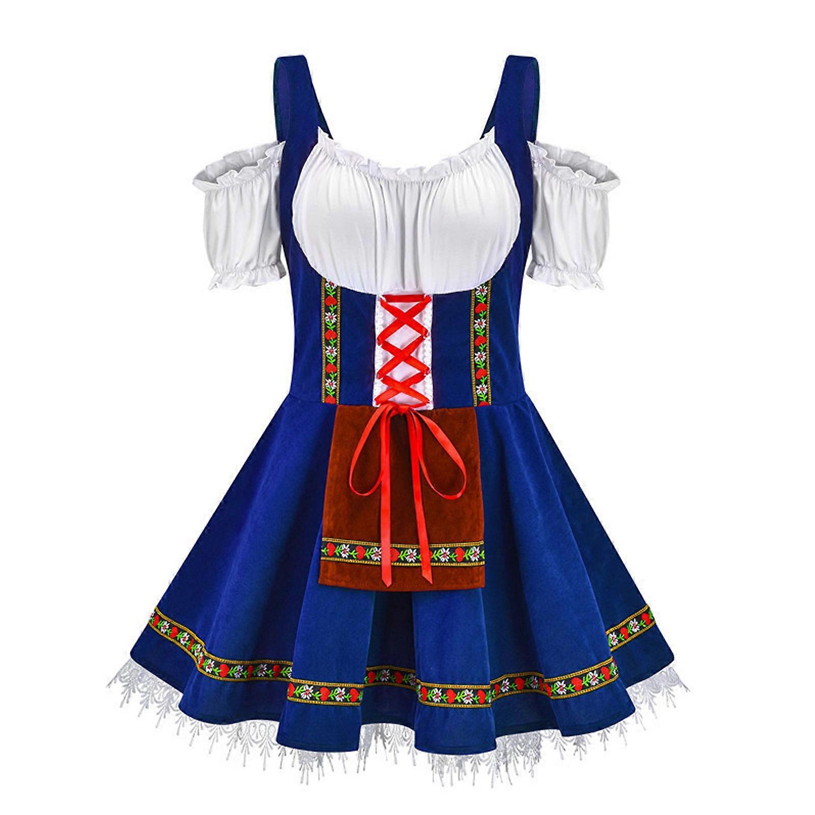 chinese dress ladies German Bavarian Oktoberfest Costume Ladies Beer Wench Waitress Serving –  jetechband