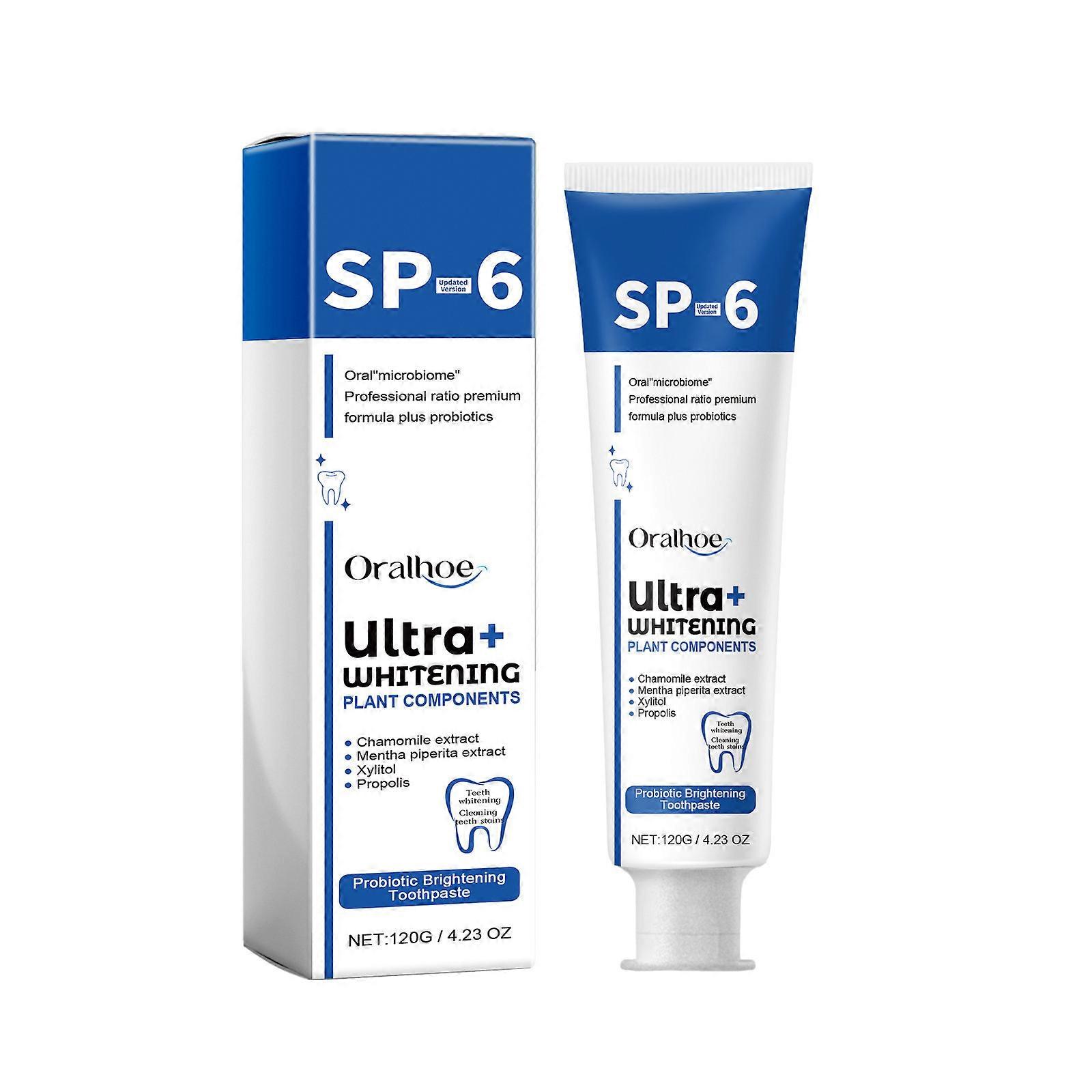 Unbrand Sp-6 Ultra Whitening Sp 6 Toothpaste Ultra Whitening Toothpaste Sp-6 Probiotic Brightening T