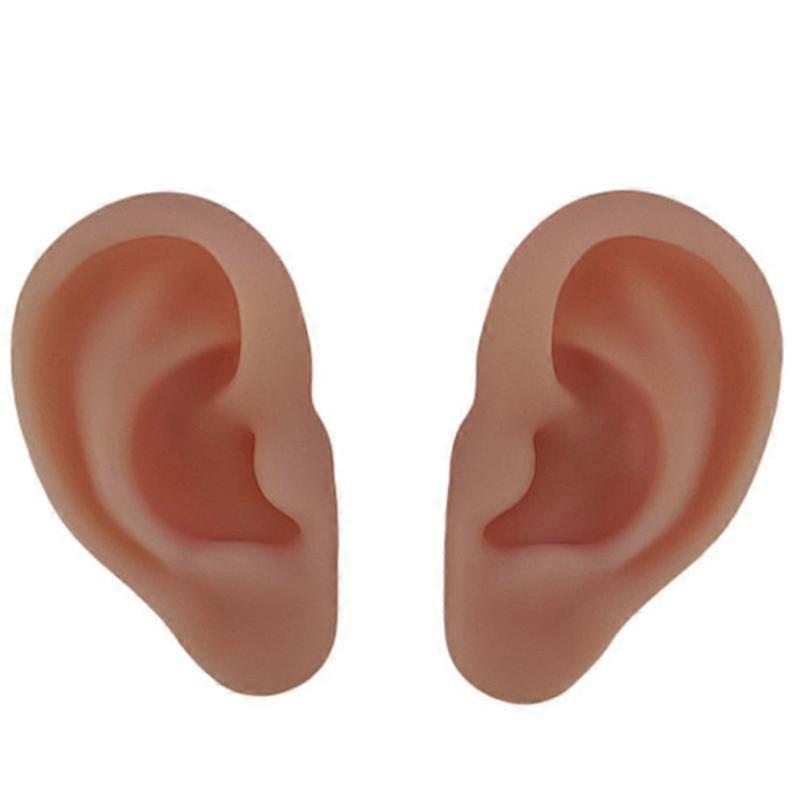 Human Anatomical Silicone Ear Acupuncture Practice Suture Kit, Suture Training compatible with Teaching Tools