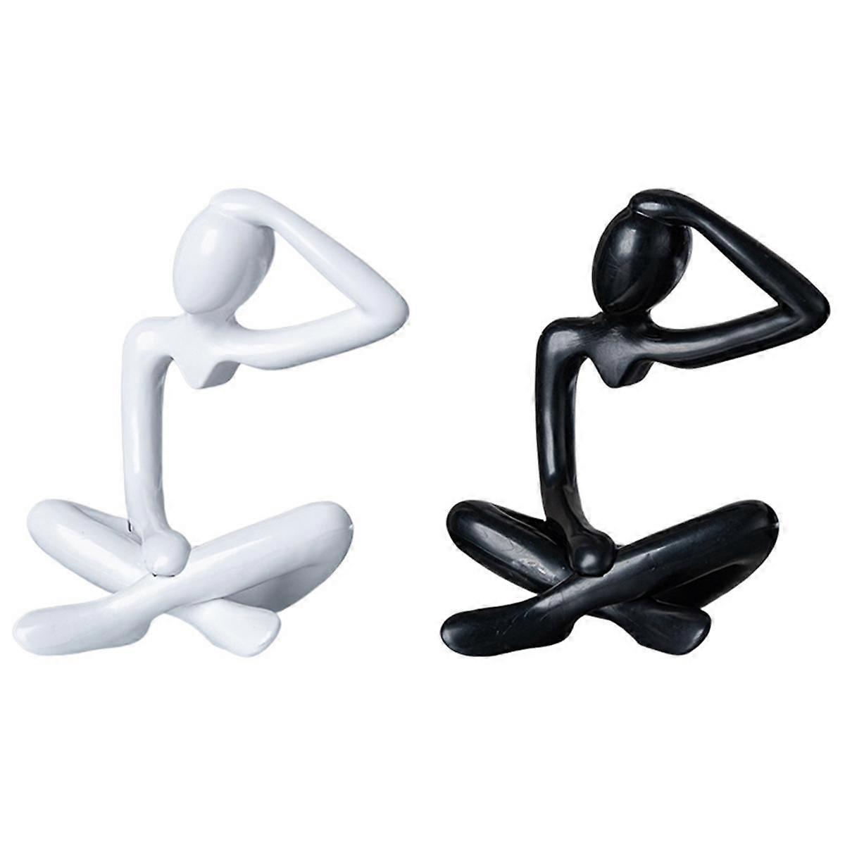 Nordic Abstract Statue Abstract Figure Sculpture Small Ornaments Mini Modern Art Desktop Decor C