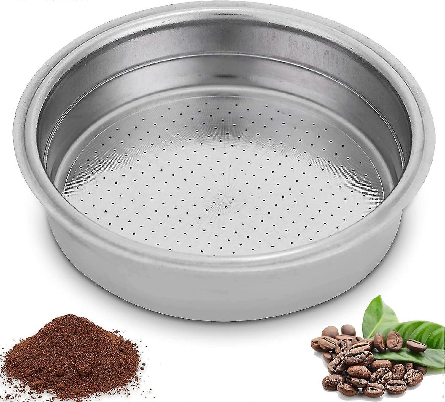 51mm Non-Pressurized Filter, Stainless Steel Coffee Filter Single-Layer Pressure-Free Filter Basket, Espresso Filter Basket for Refillable Reusable Ca