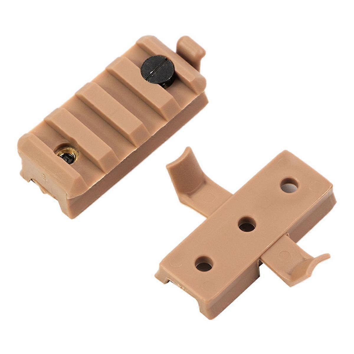 1 Pair Nylon Lead Rail Helmet Flashlight Clip Rail Slider Plastic Universal Helmet 20mm Accessories Flashlight Clip, C