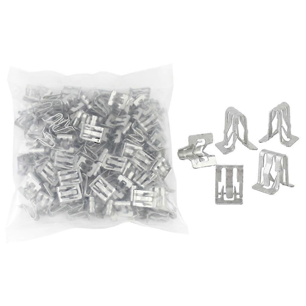 Bumper Dashboards CD Panel Universal Car Fastener Plate Fixed Clip Buckle 100pcs