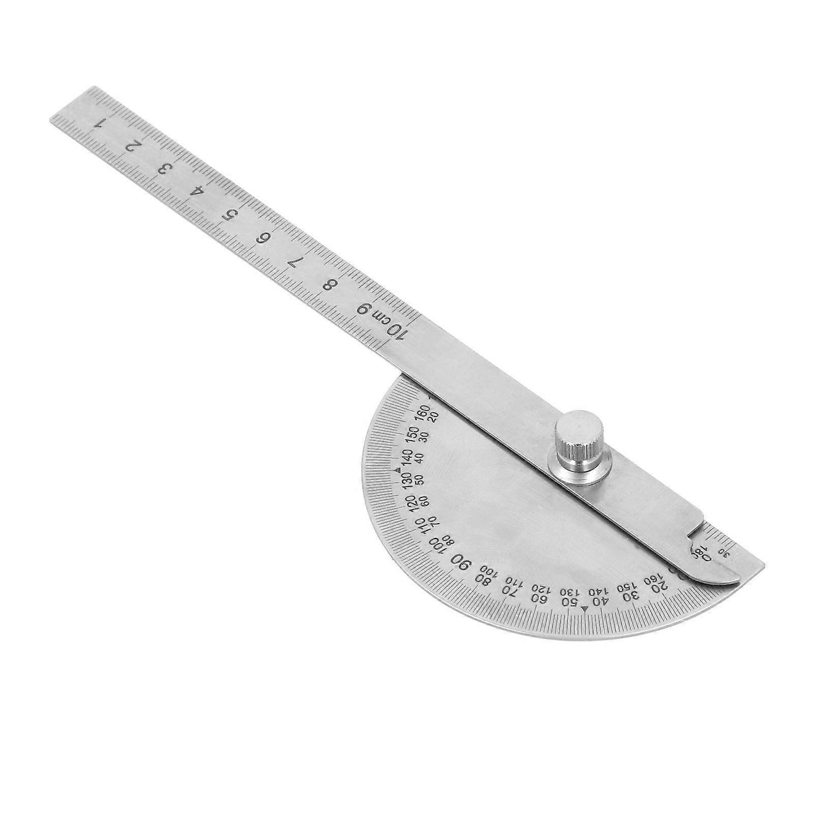 Adjustable Angle Protractor Stainless Steel 180 Degrees High Accuracy Angle Measure Tool for Woodworking 