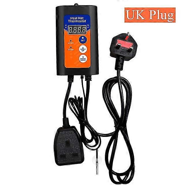 Heat Mat Thermostat 1000w Digital Temperature Controller Precise Temperature Control Hydroponic Plants Seed Germination Reptiles