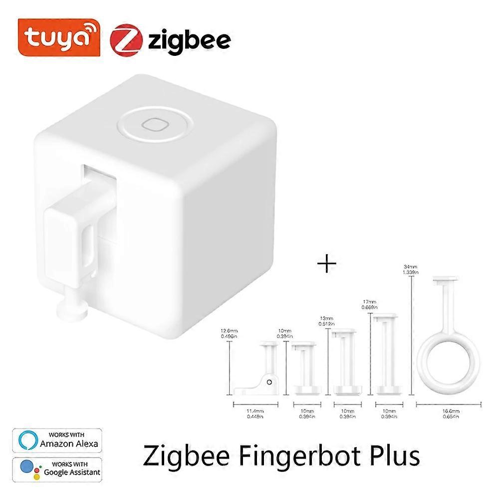 Tuya Zigbee Fingerbot Plus Smart Fingerbot Switch Button Pusher Smart Life Timer Voice Control Works with Alexa Google Assistant