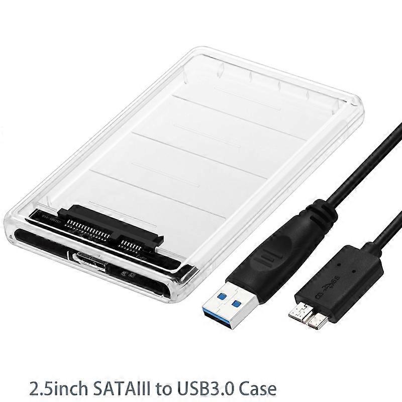 USB3.0 External HDD Case 2.5 Inch Hard Drive Enclosure Fast 6Gbps USB to USB3.0 SATA SSD Hard Drive Case for Laptop External HDD