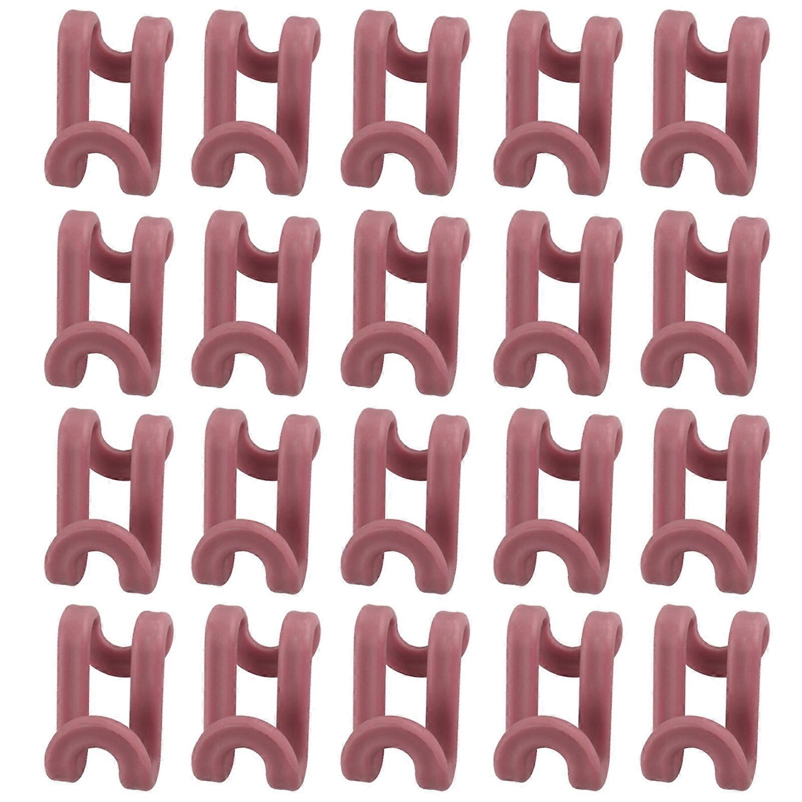 20Pcs Hanger Connection Hooks S-Shaped Multi-Layer Connecting Space-Saving Design for All Hanger Types Clothing