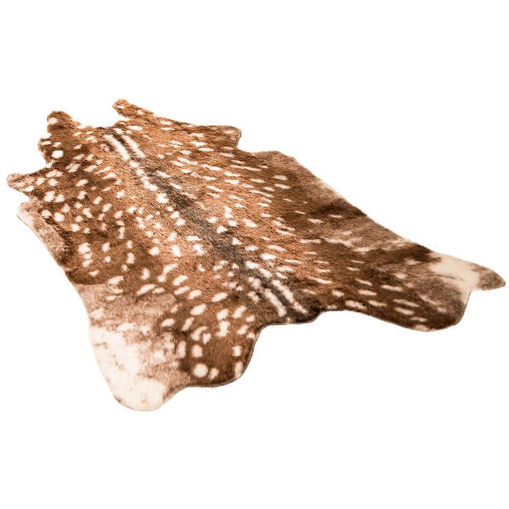 Sika Deer Printed Carpet Ground Mat Floor Rug Decorative Ground Pad for Home