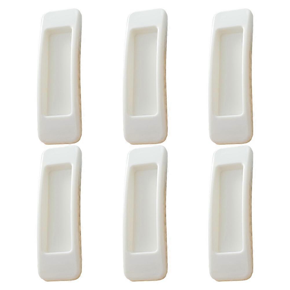 6Pcs Adhesive Door Knobs Durable Cupboard Pull Handles Wardrobe Handles