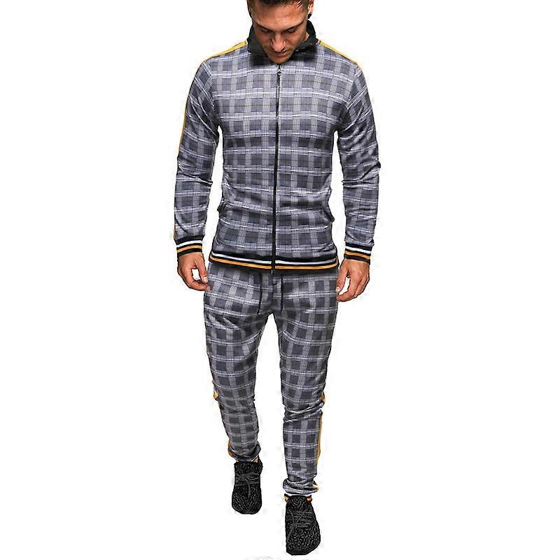 Men's 2 Pieces Tracksuits Running Jogging Athletic Sports Set