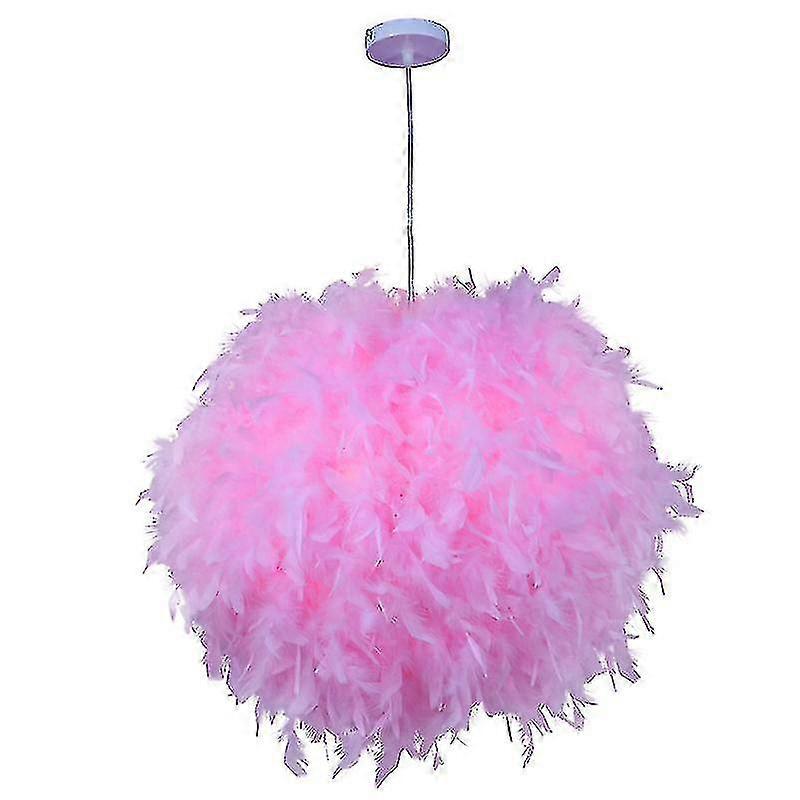 Feather Light Shade For Ceiling Pendant Light 30cm Fluffy Lamp Shade Lampshade Lightshade For Lamp