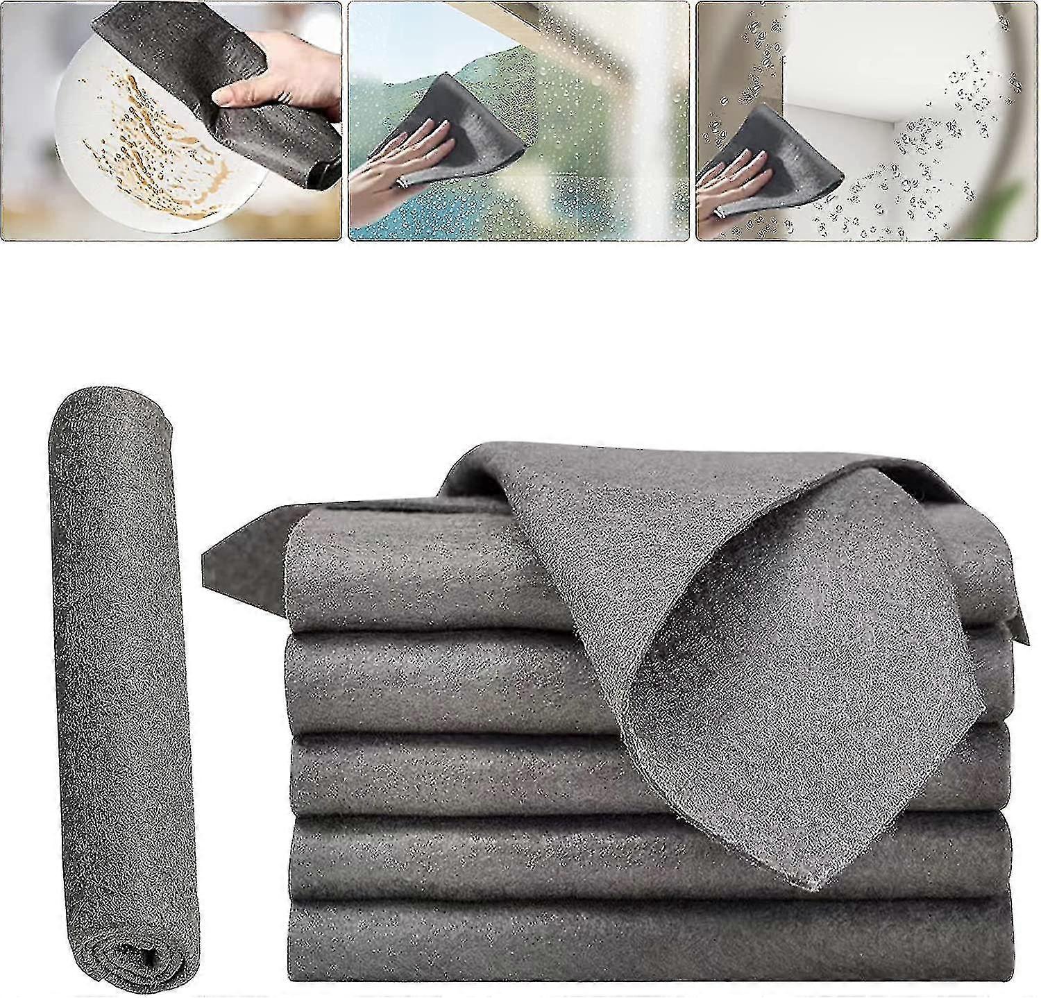 Chiffon de nettoyage magique épais, chiffons de nettoyage en microfibre pour vitres, chiffons de nettoyage réutilisables