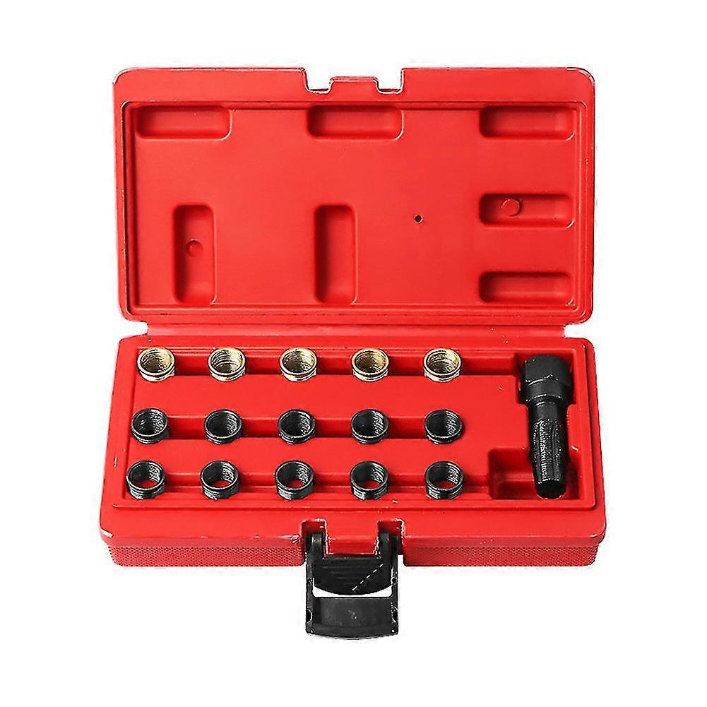 16pcs/set Practical Car Maintance Tap For Plug Tool Auto Automobiles Rethreading Steel Vehicle Thre