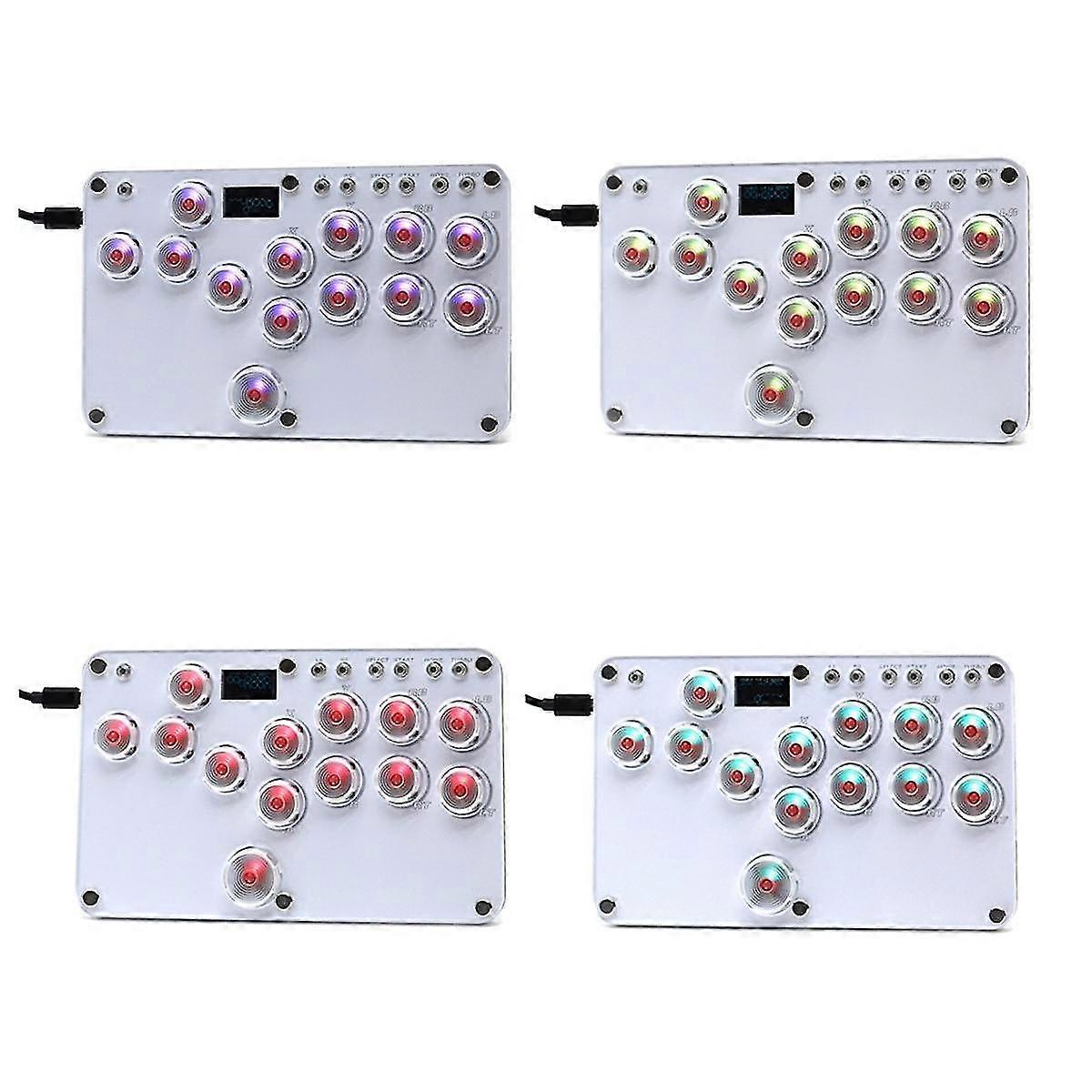 Mini Controller Led Rgb Stick Controller Wasd Mixbox Mechanical Switches For Pc/switch/ps3/