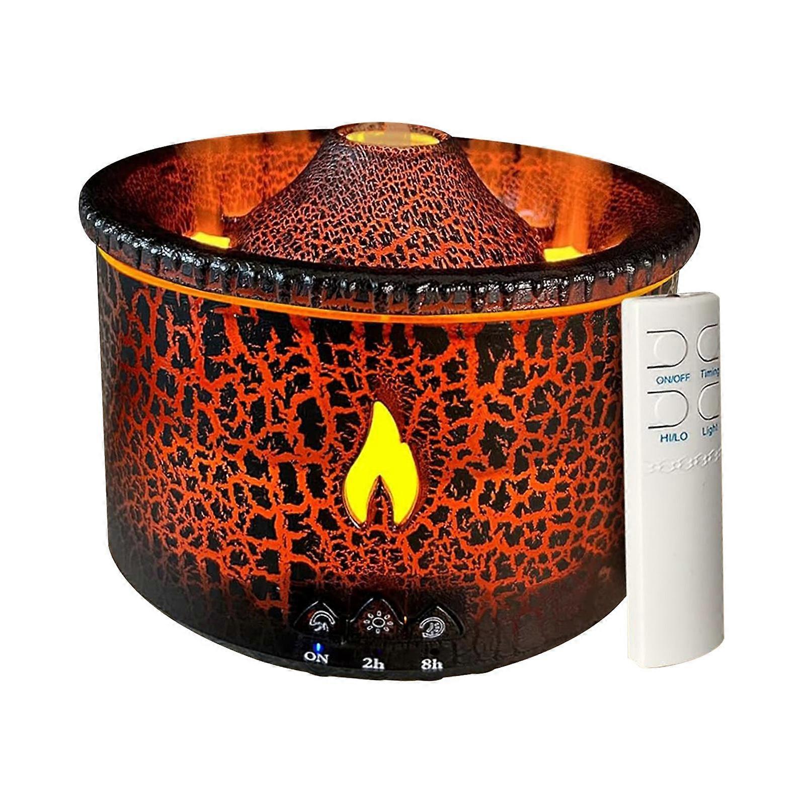 Essential Oil Diffuser Lightweight Low Noise Flame Air Humidifier with Timer