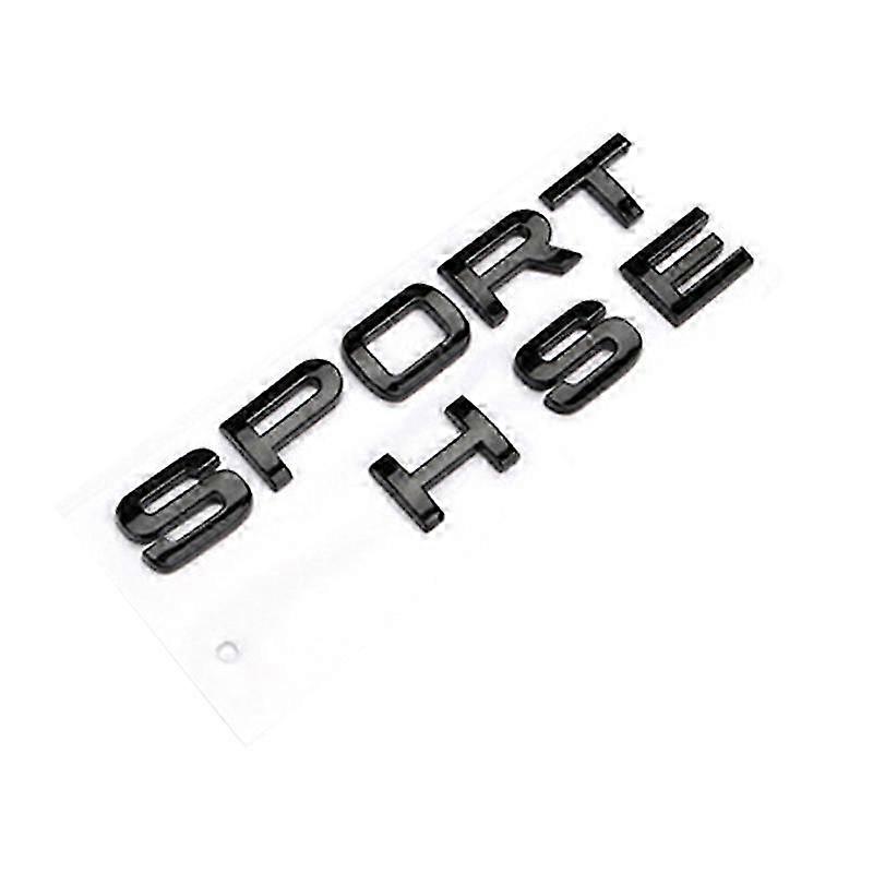 Gloss Black Letters Sport Hse Trunk Tailgate Nameplate LOGO compatible with Range Rover